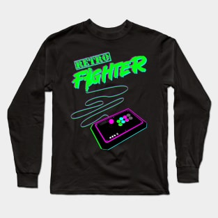 RETRO FIGHTER-GREEN Long Sleeve T-Shirt